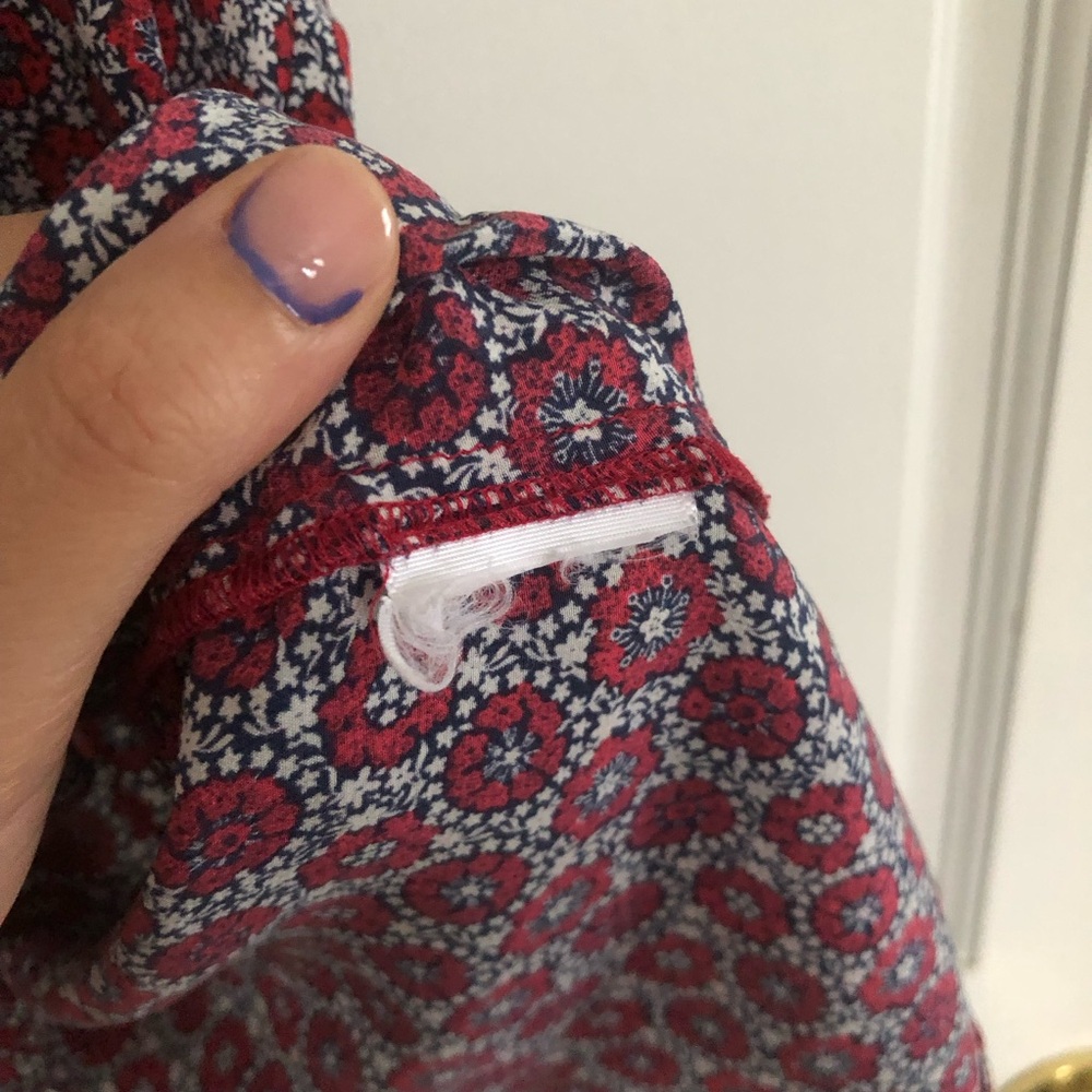 Joie Geometric Pattern Split Back Tank Top - image 3